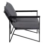 Poltrona 69 x 79 x 82 cm Tecido Sintético Cinzento Metal de BigBuy Home, Cadeiras - Ref: S8802492, Preço: 248,49 €, Desconto: %