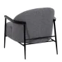 Sillón 74 x 72 x 81 cm Tejido Sintético Gris Madera de BigBuy Home, Sillas - Ref: S8802493, Precio: 424,44 €, Descuento: %