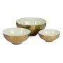 Bowl 30 x 30 x 14 cm Golden Green Iron (3 Units) by BigBuy Home, Bowls and large cups - Ref: S8802495, Price: 48,50 €, Discou...