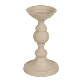 Castiçais Alumínio Creme 15 x 15 x 25 cm de BigBuy Home, Candelabros e suportes para velas - Ref: S8802508, Preço: 26,37 €, D...