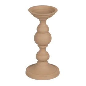 Portavelas 15 x 15 x 28 cm Beige Aluminio de BigBuy Home, Candelabros y portavelas - Ref: S8802509, Precio: 31,45 €, Descuent...