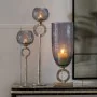 Portavelas Cristal Gris Metal 13 x 13 x 38 cm Plata de BigBuy Home, Candelabros y portavelas - Ref: S8802530, Precio: 25,70 €...