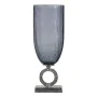 Vase 17 x 17 x 47 cm Verre Gris Métal Argent de BigBuy Home, Vases - Réf : S8802532, Prix : 56,64 €, Remise : %