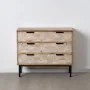 Chest of drawers 100 x 40,5 x 85 cm Natural Metal Wood White by BigBuy Home, Chest of Drawers - Ref: S8802550, Price: 412,09 ...