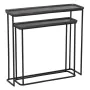 Hall de Entrada 84 x 26 x 78 cm Preto Cinzento Metal (2 Unidades) de BigBuy Home, Jogos de móveis - Ref: S8802560, Preço: 271...