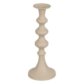 Bougeoir 13 x 13 x 33 cm Aluminium Crème de BigBuy Home, Bougeoirs et chandeliers - Réf : S8802572, Prix : 31,63 €, Remise : %