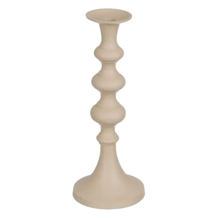 Candleholder 13 x 13 x 33 cm Aluminium Cream by BigBuy Home, Candelabras and candle holders - Ref: S8802572, Price: 30,36 €, ...