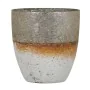 Bougeoir 16 x 16 x 15 cm Verre Gris Blanc de BigBuy Home, Bougeoirs et chandeliers - Réf : S8802574, Prix : 22,20 €, Remise : %