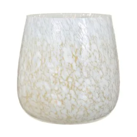 Bougeoir Verre 13 x 13 x 13 cm Blanc de BigBuy Home, Bougeoirs et chandeliers - Réf : S8802577, Prix : 32,86 €, Remise : %