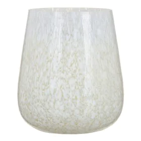 Bougeoir Verre Blanc 13 x 13 x 15 cm de BigBuy Home, Bougeoirs et chandeliers - Réf : S8802578, Prix : 35,47 €, Remise : %