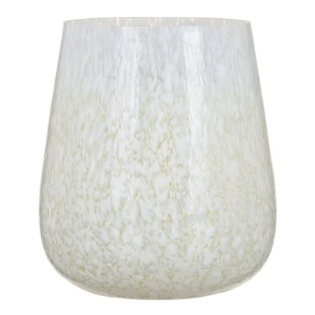 Bougeoir Verre Blanc 13 x 13 x 15 cm de BigBuy Home, Bougeoirs et chandeliers - Réf : S8802578, Prix : 35,74 €, Remise : %