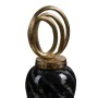 Vase Crystal Black Golden Metal 15 x 15 x 46 cm by BigBuy Home, Vases - Ref: S8802591, Price: 39,18 €, Discount: %