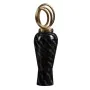 Jarrón Cristal Negro Dorado Metal 15 x 15 x 46 cm de BigBuy Home, Jarrones - Ref: S8802591, Precio: 39,18 €, Descuento: %