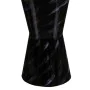 Vaso 18 x 18 x 58 cm Cristallo Nero Dorato Metallo di BigBuy Home, Vasi - Rif: S8802592, Prezzo: 47,32 €, Sconto: %