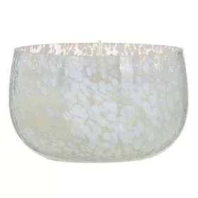 Bougeoir Verre Blanc 13 x 13 x 8 cm de BigBuy Home, Bougeoirs et chandeliers - Réf : S8802596, Prix : 26,37 €, Remise : %