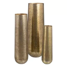 Set de 3 Jarrones Dorado Aluminio de BigBuy Home, Jarrones - Ref: S8802622, Precio: 361,94 €, Descuento: %