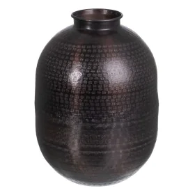 Vase 26,5 x 26,5 x 36 cm Noir Aluminium de BigBuy Home, Vases - Réf : S8802626, Prix : 41,39 €, Remise : %