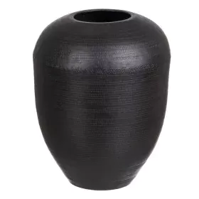 Vase 25,5 x 25,5 x 33 cm Schwarz Aluminium von BigBuy Home, Vasen - Ref: S8802627, Preis: 34,96 €, Rabatt: %