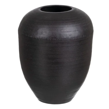 Vaso 25,5 x 25,5 x 33 cm Nero Alluminio di BigBuy Home, Vasi - Rif: S8802627, Prezzo: 35,24 €, Sconto: %