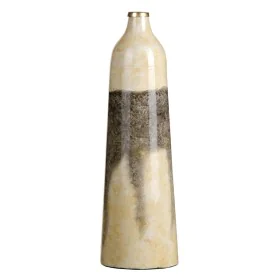 Vase 16 x 16 x 50 cm Verre Gris Crème de BigBuy Home, Vases - Réf : S8802629, Prix : 35,61 €, Remise : %