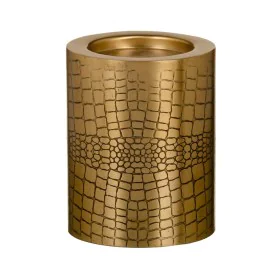 Castiçais Dourado Metal 12 x 12 x 15 cm de BigBuy Home, Candelabros e suportes para velas - Ref: S8802634, Preço: 18,63 €, De...