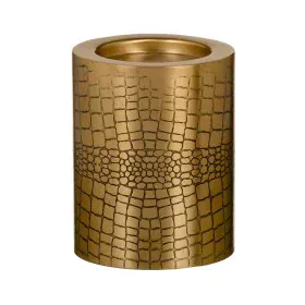 Candleholder Golden Metal 12 x 12 x 15 cm by BigBuy Home, Candelabras and candle holders - Ref: S8802634, Price: 17,88 €, Dis...