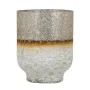 Vase Verre Doré Blanc 15 x 15 x 19 cm de BigBuy Home, Vases - Réf : S8802639, Prix : 23,50 €, Remise : %