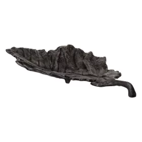 Centerpiece Grey Sheet Leaf of a plant 43 x 22 x 5,5 cm by BigBuy Home, Ornaments - Ref: S8802653, Price: 31,63 €, Discount: %