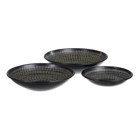 Centerpiece Black 35 x 35 x 9 cm (3 Pieces) by BigBuy Home, Ornaments - Ref: S8802663, Price: 31,70 €, Discount: %