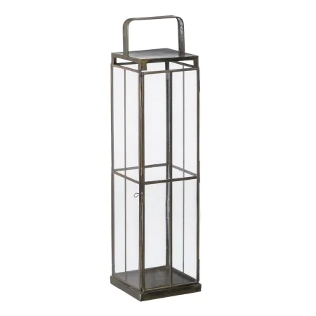 Portavelas 16 x 16 x 64 cm Cristal Dorado Metal de BigBuy Home, Candelabros y portavelas - Ref: S8802675, Precio: 56,64 €, De...