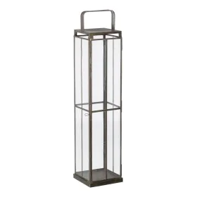 Portavelas 16 x 16 x 74 cm Cristal Dorado Metal de BigBuy Home, Candelabros y portavelas - Ref: S8802685, Precio: 62,76 €, De...