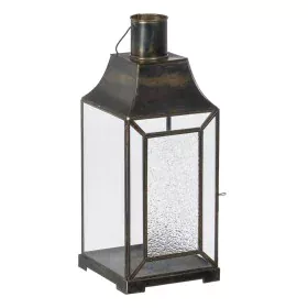 Portavelas Cristal Dorado Metal 17 x 17 x 44 cm de BigBuy Home, Candelabros y portavelas - Ref: S8802687, Precio: 41,39 €, De...