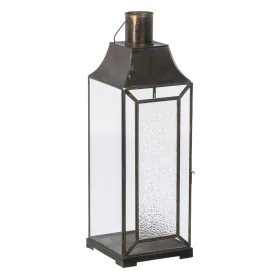 Portavelas Cristal Dorado Metal 17 x 17 x 54 cm de BigBuy Home, Candelabros y portavelas - Ref: S8802688, Precio: 49,17 €, De...