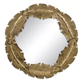 Wall mirror Golden 76 x 3 x 76 cm DMF by BigBuy Home, Wall-Mounted Mirrors - Ref: S8802762, Price: 101,54 €, Discount: %