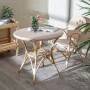 Table d'appoint 81 x 81 x 76,5 cm Naturel Beige Rotin de BigBuy Home, Tables - Réf : S8802782, Prix : 447,59 €, Remise : %