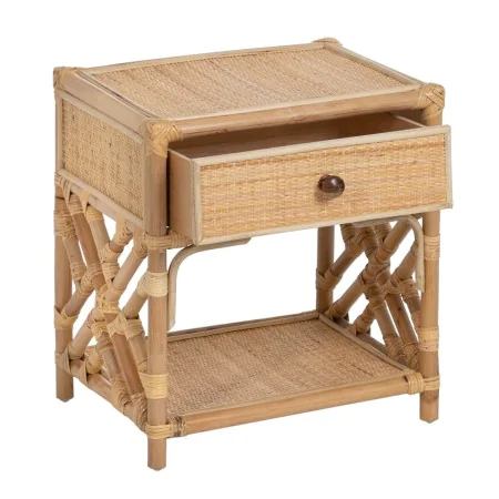 Mesa de apoio RATÁN 45 x 35 x 50 cm Natural de BigBuy Home, Jogos de móveis - Ref: S8802785, Preço: 171,71 €, Desconto: %