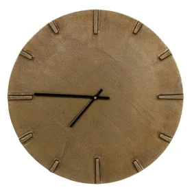 Horloge Murale 38 x 1 x 38 cm Doré Aluminium de BigBuy Home, Pendules murales - Réf : S8802786, Prix : 39,02 €, Remise : %