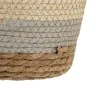 Juego de Cestos Natural Gris 17 x 17 x 20 cm Fibra natural (3 Piezas) de BigBuy Home, Cestos de almacenaje - Ref: S8802825, P...