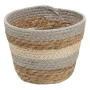 Juego de Cestos Natural Gris 17 x 17 x 20 cm Fibra natural (3 Piezas) de BigBuy Home, Cestos de almacenaje - Ref: S8802825, P...