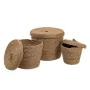 Cesta Multiusos 3 Peças 28 x 28 x 36 cm Natural Fibra natural de BigBuy Home, Cestos de arrumação - Ref: S8802841, Preço: 44,...