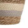 Conjunto de Cestos Natural Cinzento Fibra natural 20 x 20 x 27 cm (3 Peças) de BigBuy Home, Cestos de arrumação - Ref: S88028...