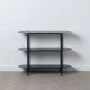 TV furniture 90 x 28 x 70,3 cm Black Steel by BigBuy Home, TV tables and stands - Ref: S8802926, Price: 179,52 €, Discount: %