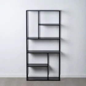 Shelves 90 x 30 x 188 cm Black Steel by BigBuy Home, Standing Shelf Units - Ref: S8802931, Price: 218,53 €, Discount: %