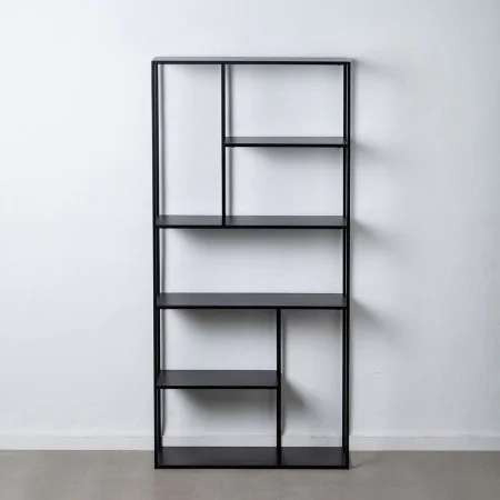 Shelves 90 x 30 x 188 cm Black Steel by BigBuy Home, Standing Shelf Units - Ref: S8802931, Price: 230,77 €, Discount: %