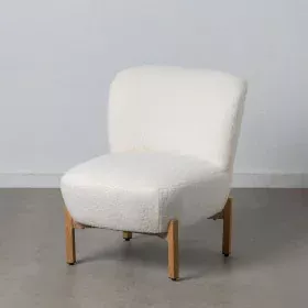 Fauteuil 62 x 75 x 74 cm Tissu Synthétique Métal Blanc de BigBuy Home, Chaises - Réf : S8802934, Prix : 285,54 €, Remise : %