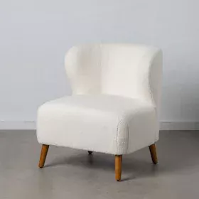 Fauteuil 72 x 78 x 82 cm Bois d'hévéa Blanc de BigBuy Home, Chaises - Réf : S8802935, Prix : 247,25 €, Remise : %