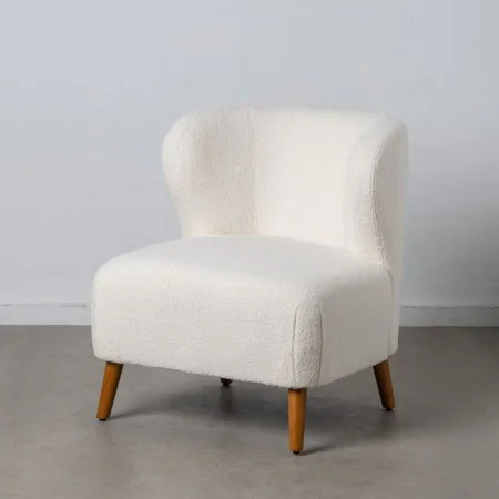 Sillón 72 x 78 x 82 cm Madera de caucho Blanco de BigBuy Home, Sillas - Ref: S8802935, Precio: 247,25 €, Descuento: %