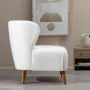 Sillón 72 x 78 x 82 cm Madera de caucho Blanco de BigBuy Home, Sillas - Ref: S8802935, Precio: 247,25 €, Descuento: %