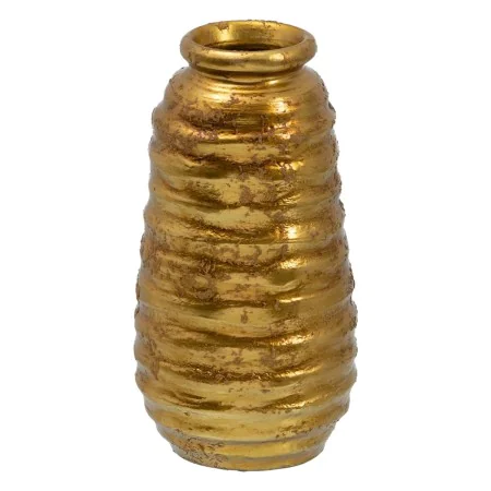 Vase Ceramic Golden 15 x 15 x 30 cm by BigBuy Home, Vases - Ref: S8802969, Price: 28,80 €, Discount: %