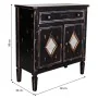 Console Alexandra House Living Black Metal Glass Fir wood MDF Wood 36 x 88 x 80 cm by Alexandra House Living, Tables - Ref: D...